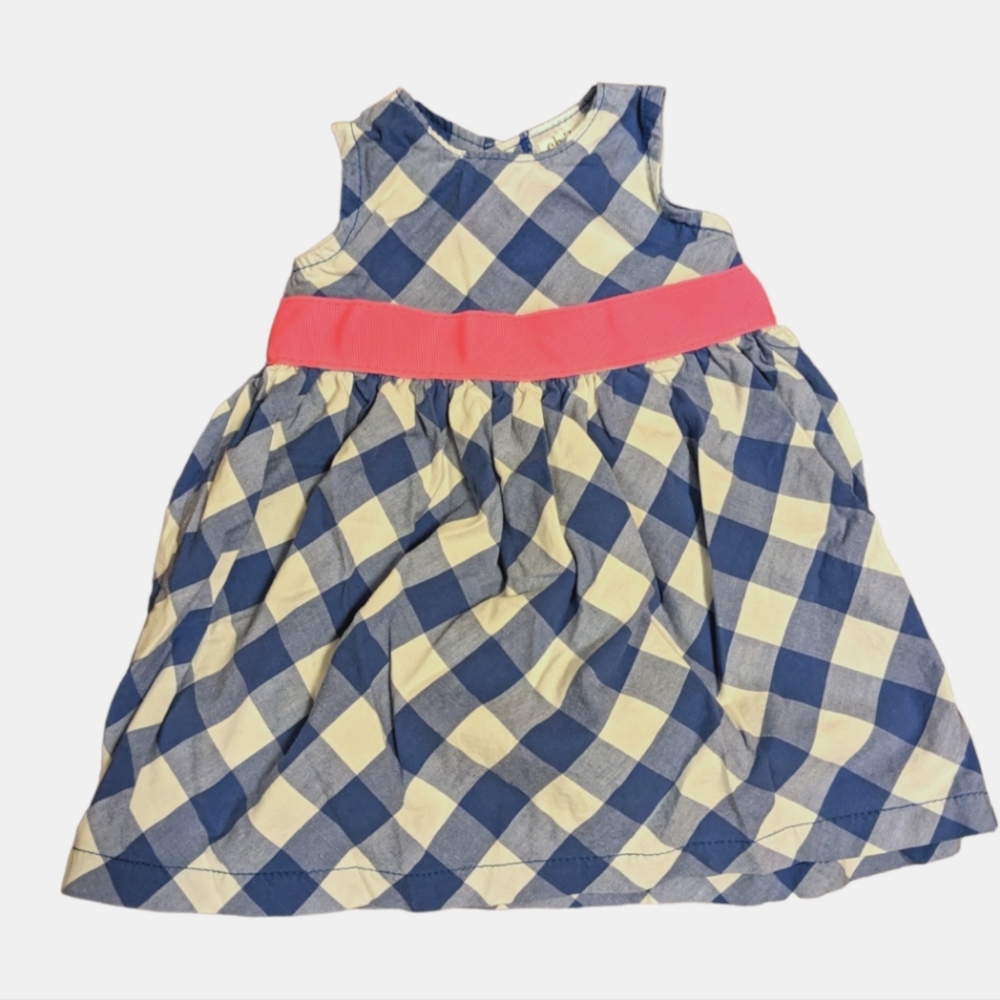 Child of mine checker plaid summer sundress newborn baby